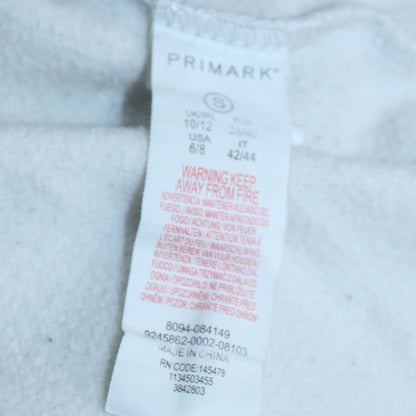 Mens UK Size L Primark White Pullover Hoodie