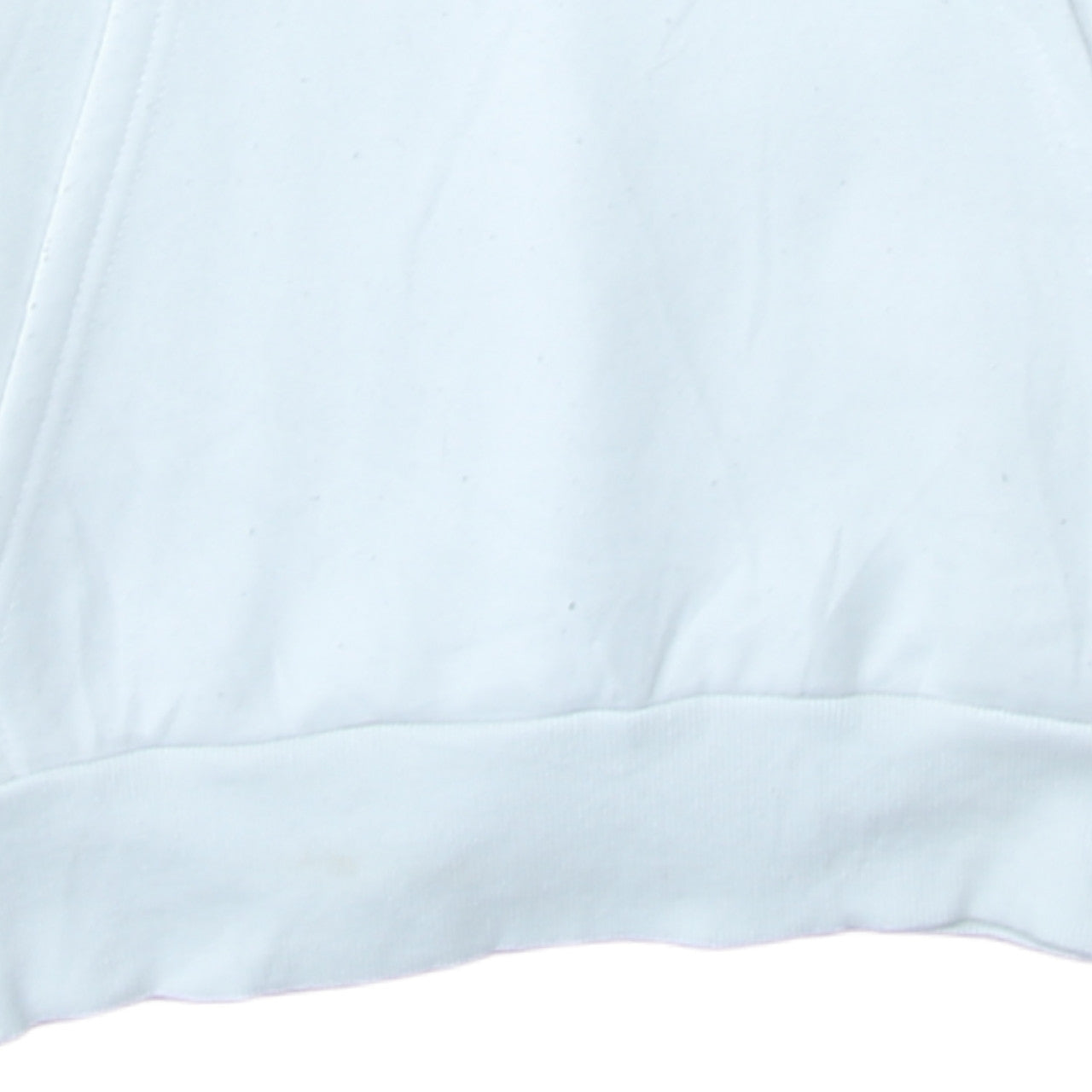 Mens UK Size L Primark White Pullover Hoodie