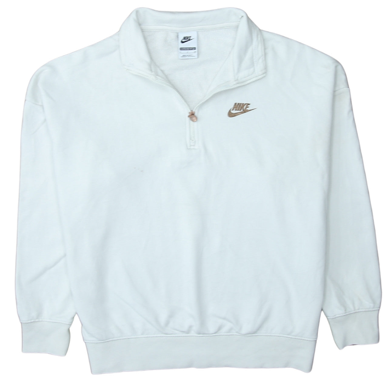 Womens UK Size S Nike White Pullover Sweatshirt