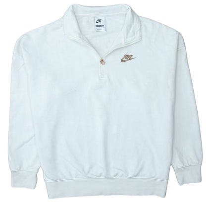 Womens UK Size S Nike White Pullover Sweatshirt