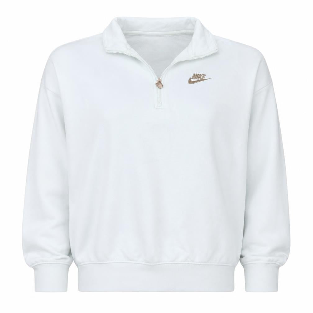 Womens UK Size S Nike White Pullover Sweatshirt
