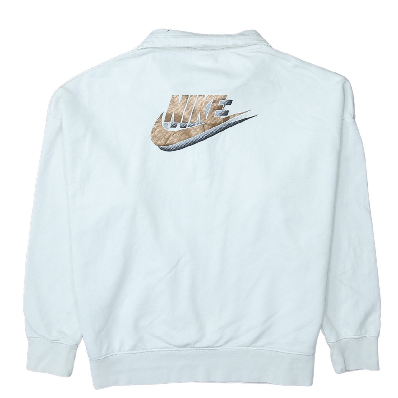 Womens UK Size S Nike White Pullover Sweatshirt