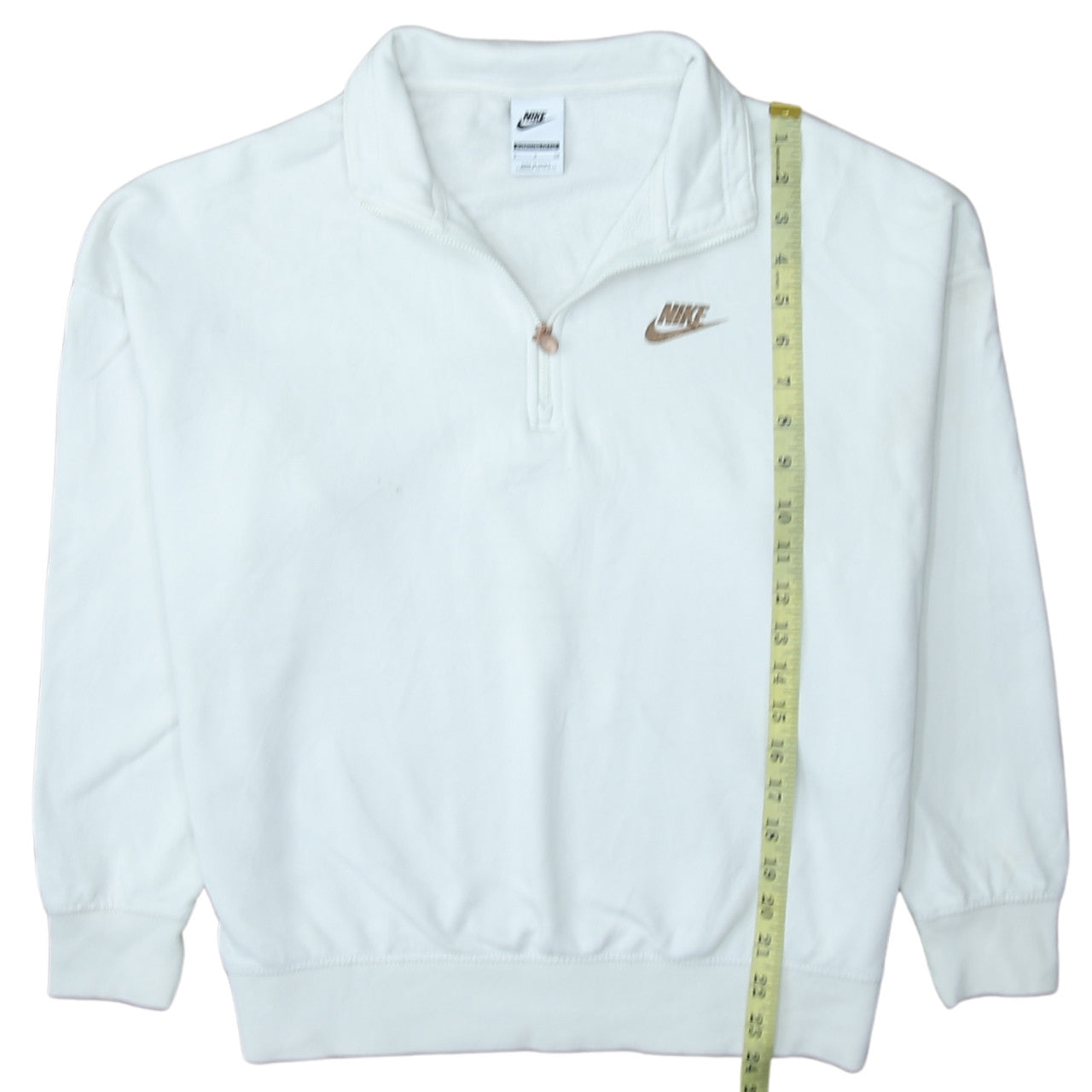 Womens UK Size S Nike White Pullover Sweatshirt