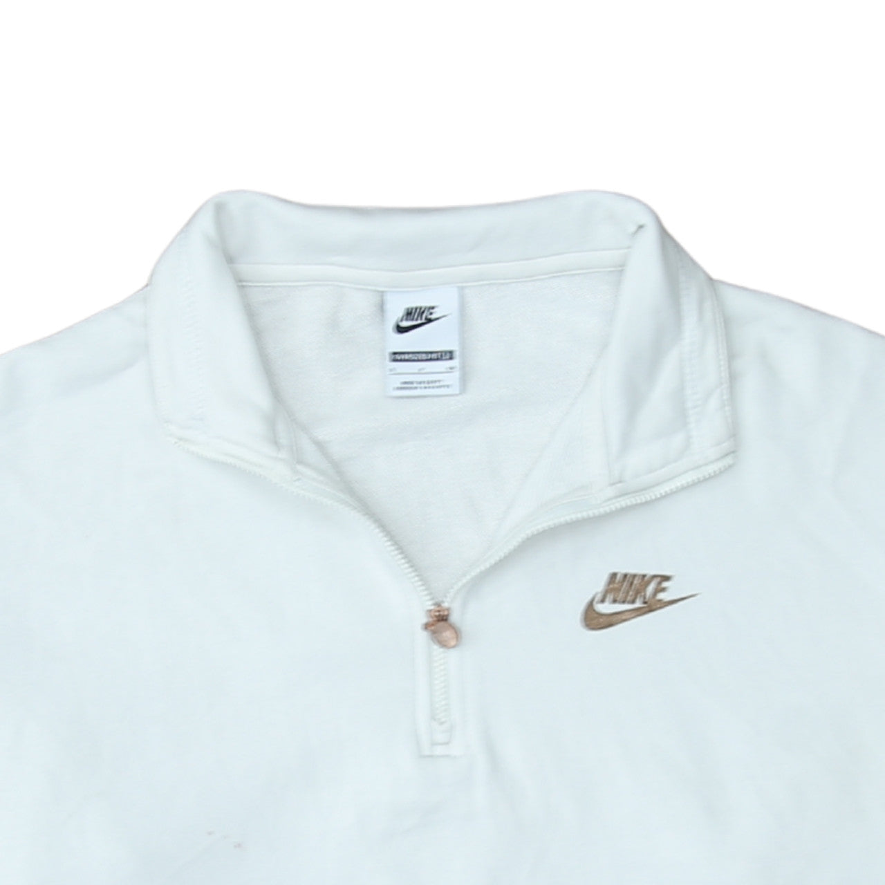 Womens UK Size S Nike White Pullover Sweatshirt