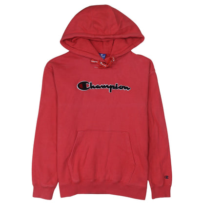 Mens UK Size M Champion Red Pullover Hoodie