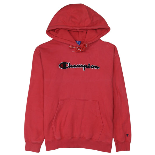 Mens UK Size M Champion Red Pullover Hoodie