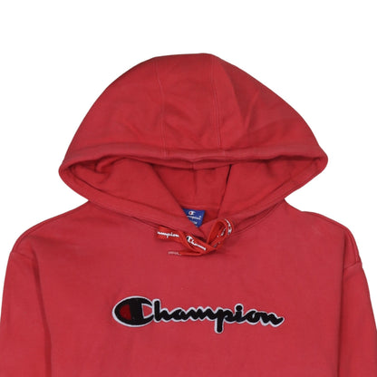 Mens UK Size M Champion Red Pullover Hoodie