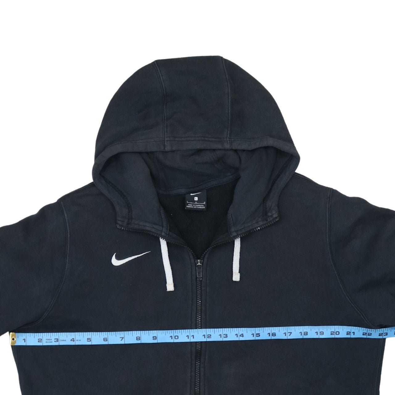 Mens UK Size L Nike Black Full Zip Hoodie
