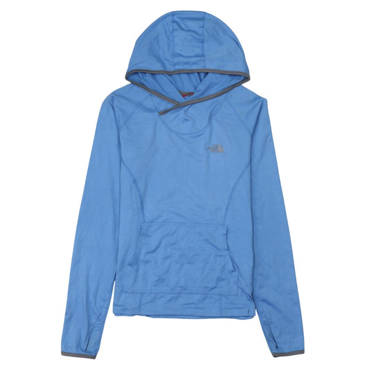 Womens UK Size S The North Face Blue Pullover Hoodie