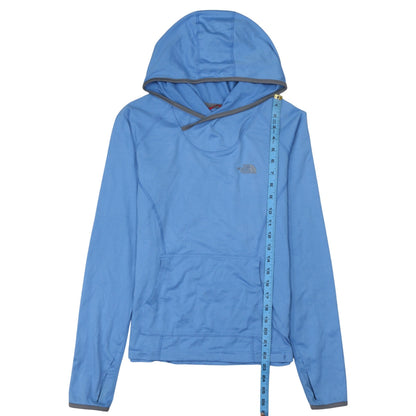 Womens UK Size S The North Face Blue Pullover Hoodie