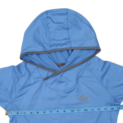 Womens UK Size S The North Face Blue Pullover Hoodie