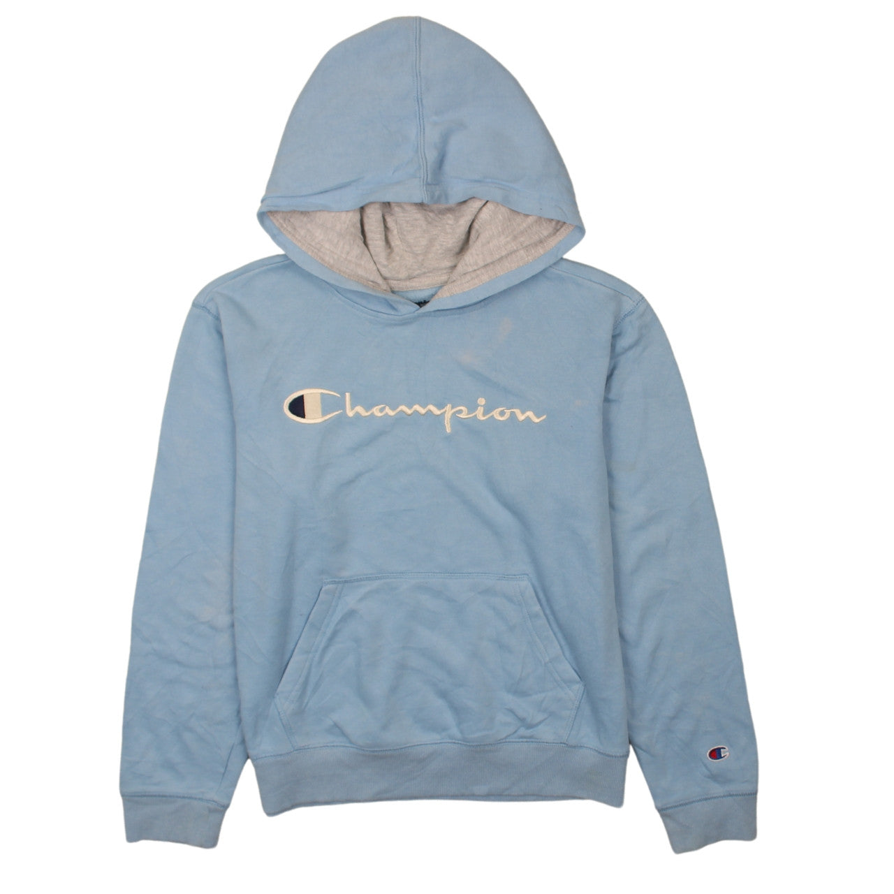 Womens UK Size XL Champion Blue Pullover Hoodie