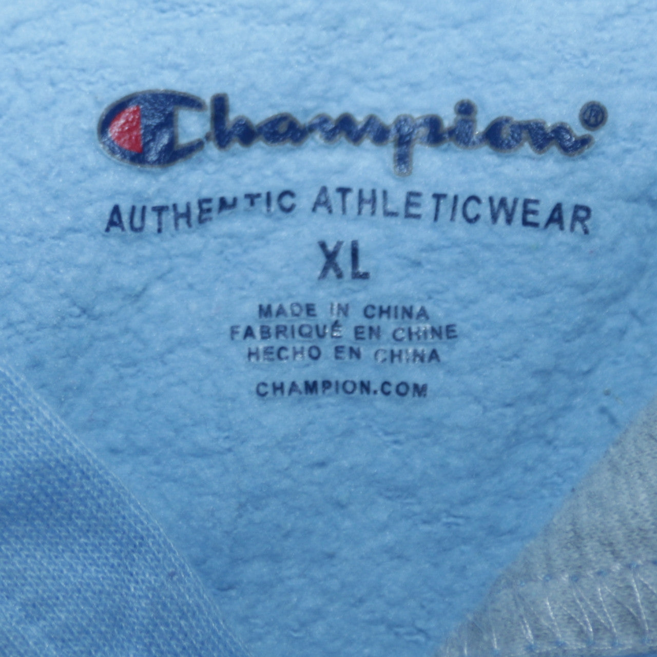 Womens UK Size XL Champion Blue Pullover Hoodie