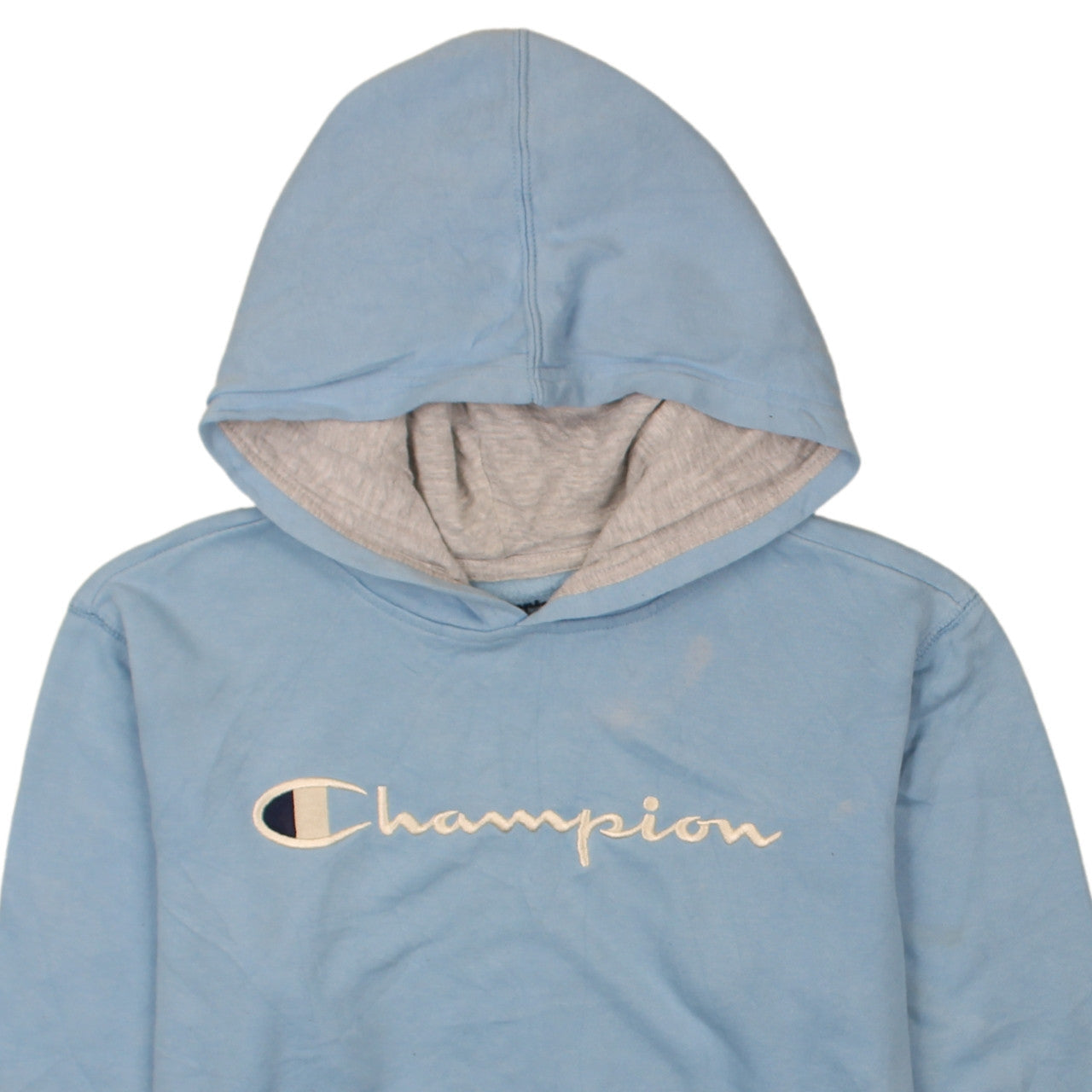Womens UK Size XL Champion Blue Pullover Hoodie
