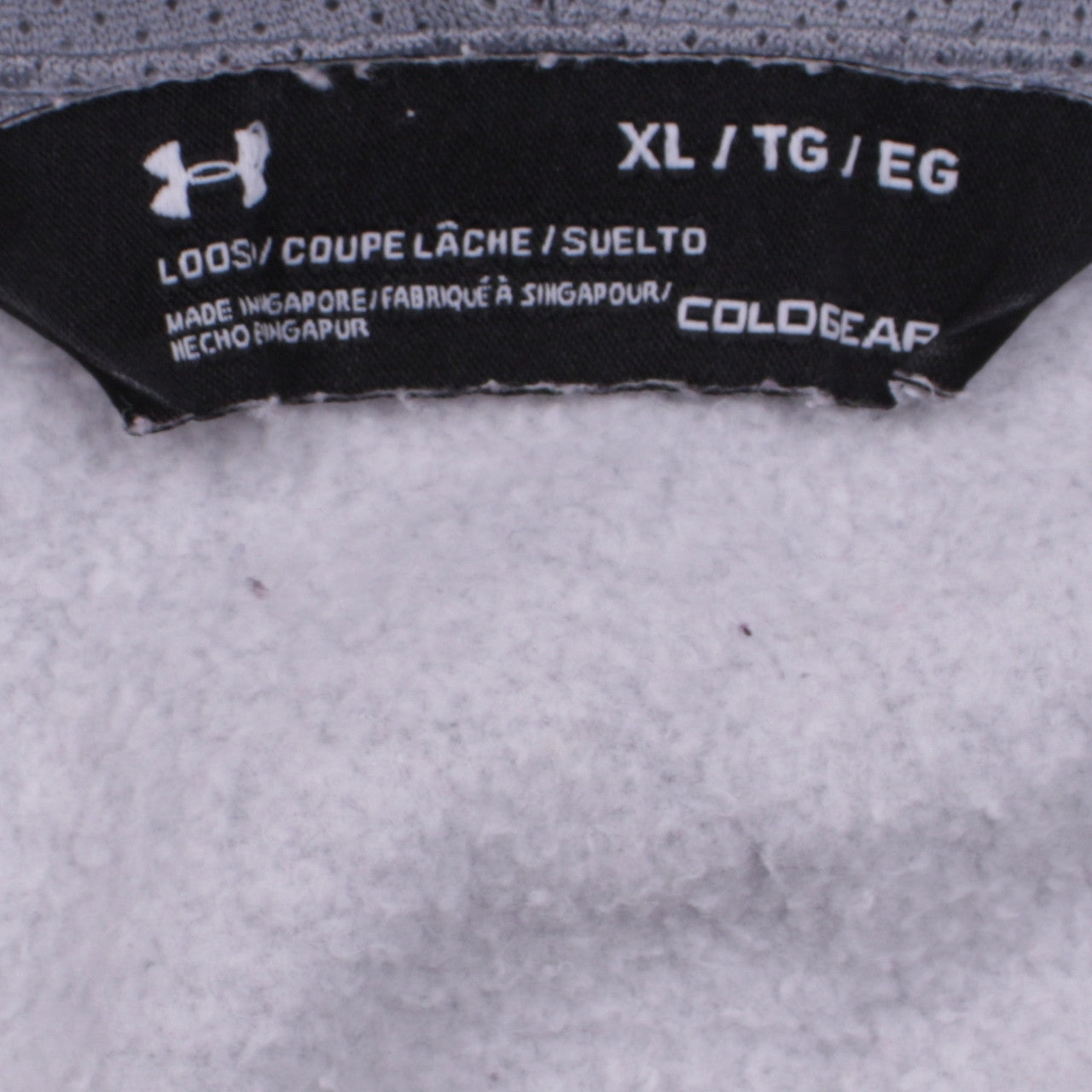 Mens UK Size XL Under armour Grey Pullover Hoodie