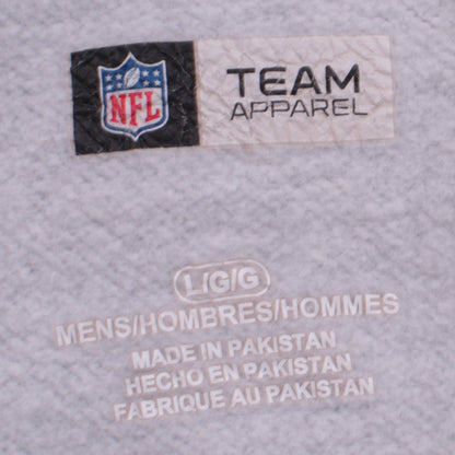 Mens UK Size L NFL Team Apparel Grey Pullover Hoodie