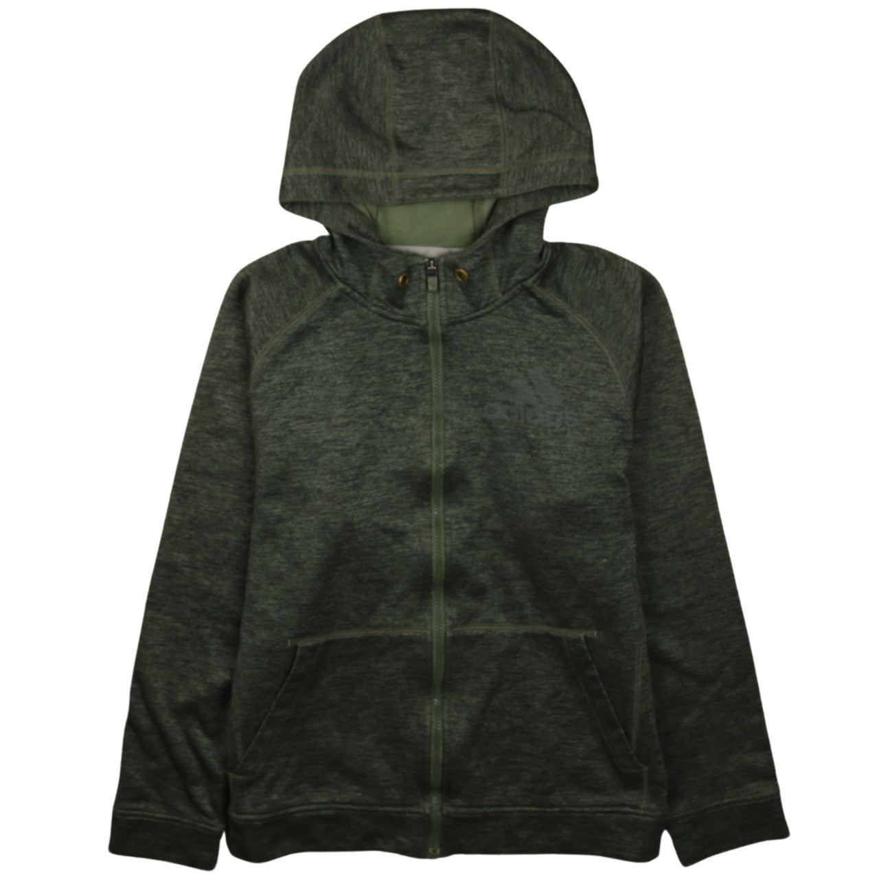 Mens UK Size S adidas Green Full Zip Hoodie