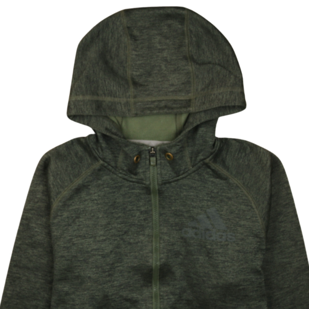Mens UK Size S adidas Green Full Zip Hoodie