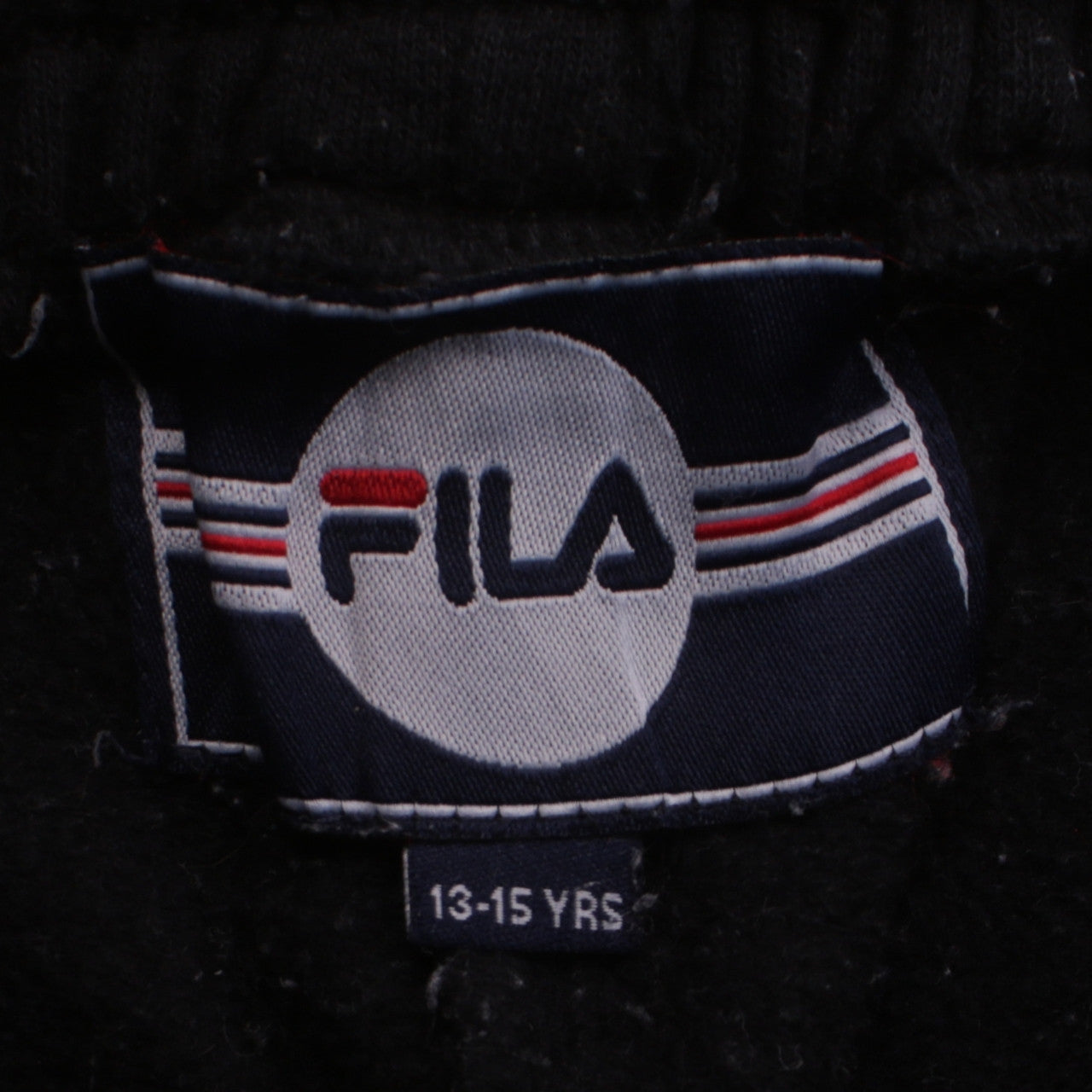 FILA Boys Black Jogger Trousers 13-15 Years Fleece Activewear Pants