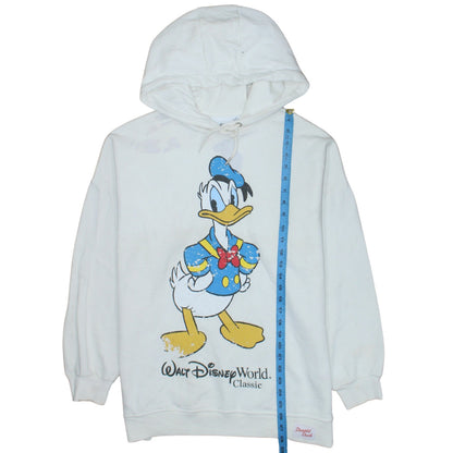 Womens UK Size 10/12 Disney White Pullover Hoodie