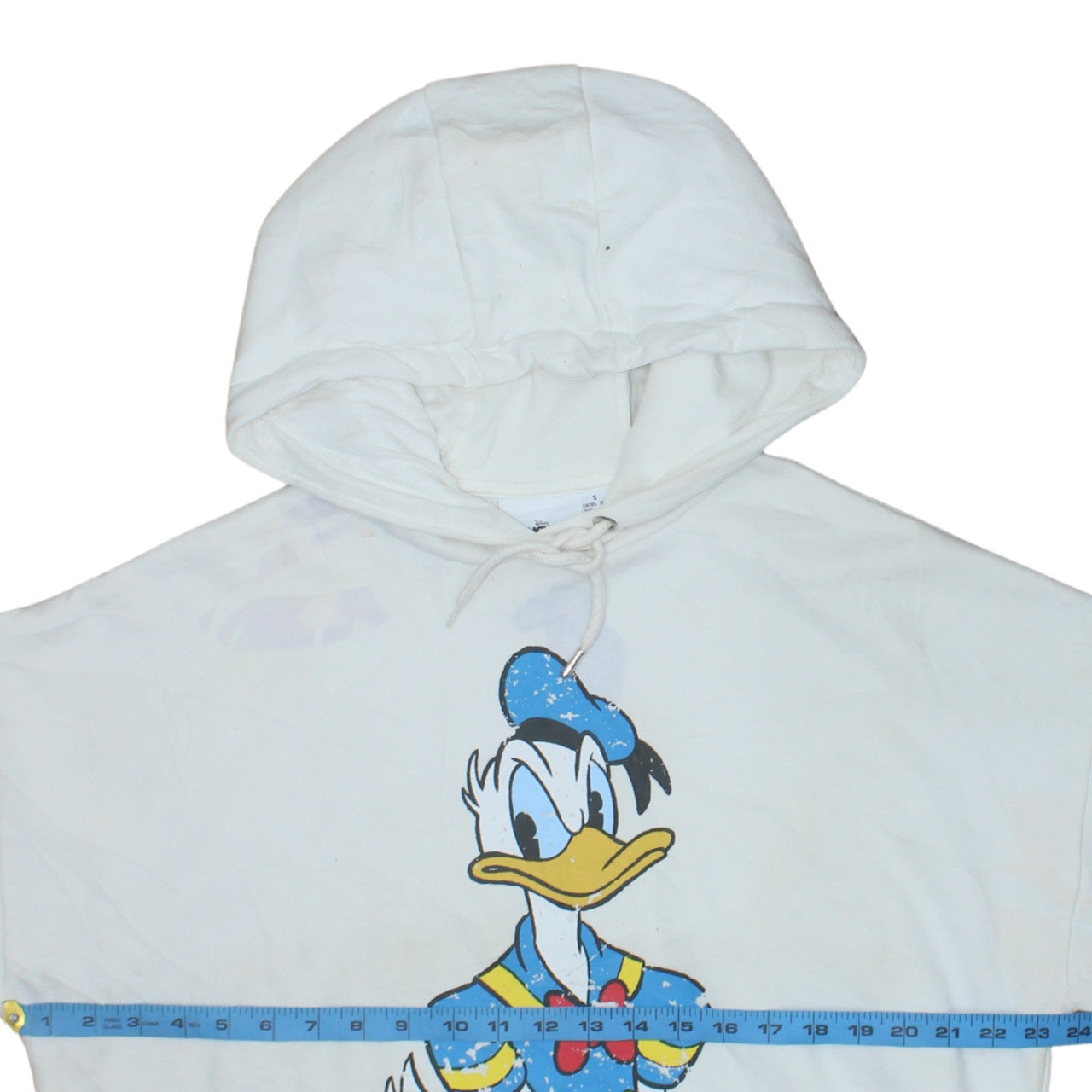Womens UK Size 10/12 Disney White Pullover Hoodie