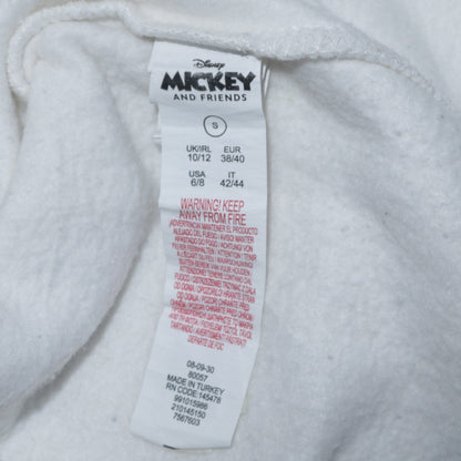 Womens UK Size 10/12 Disney White Pullover Hoodie