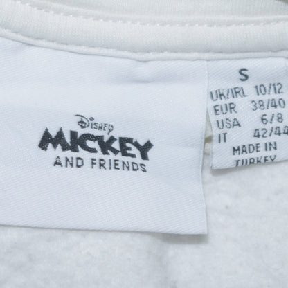 Womens UK Size 10/12 Disney White Pullover Hoodie