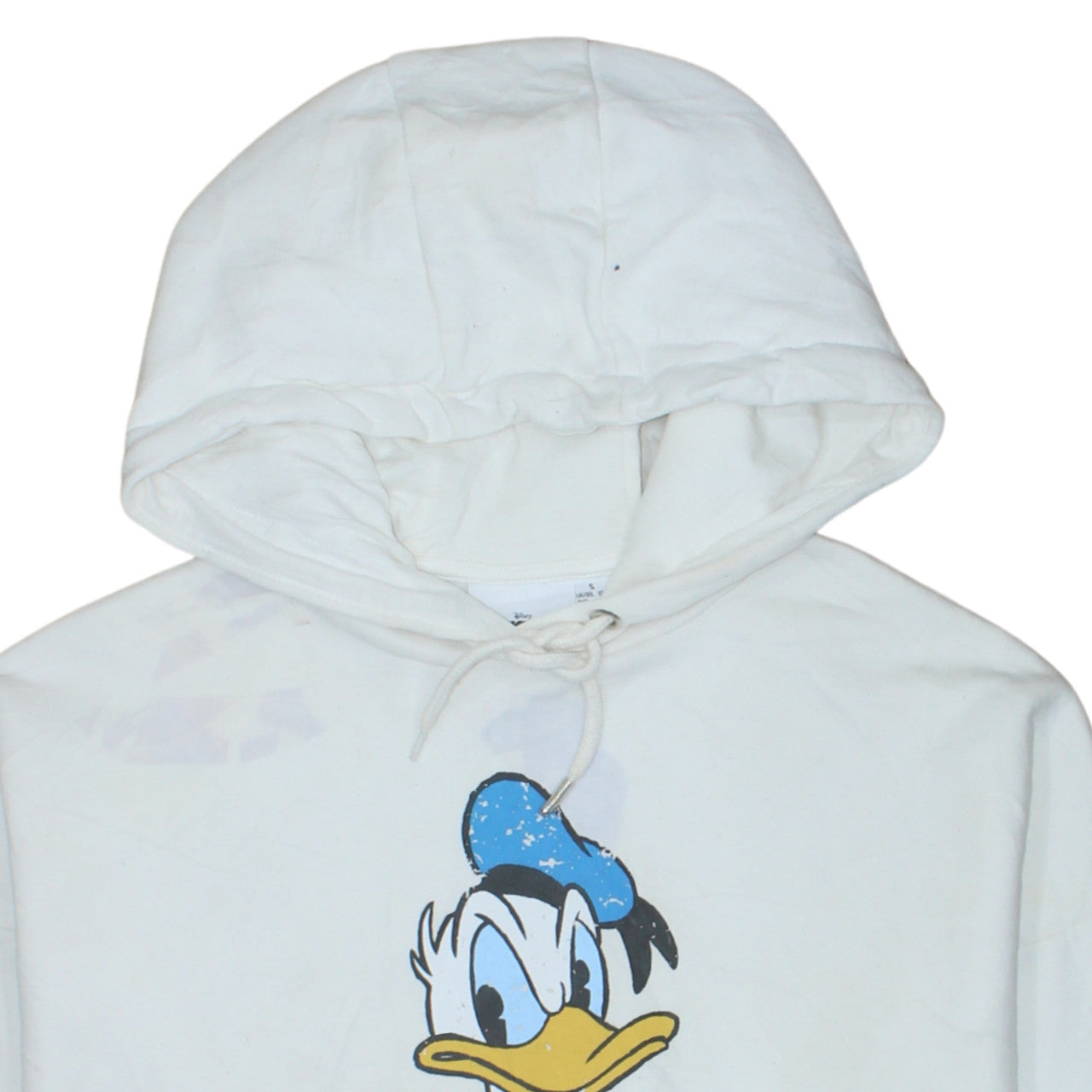 Womens UK Size 10/12 Disney White Pullover Hoodie