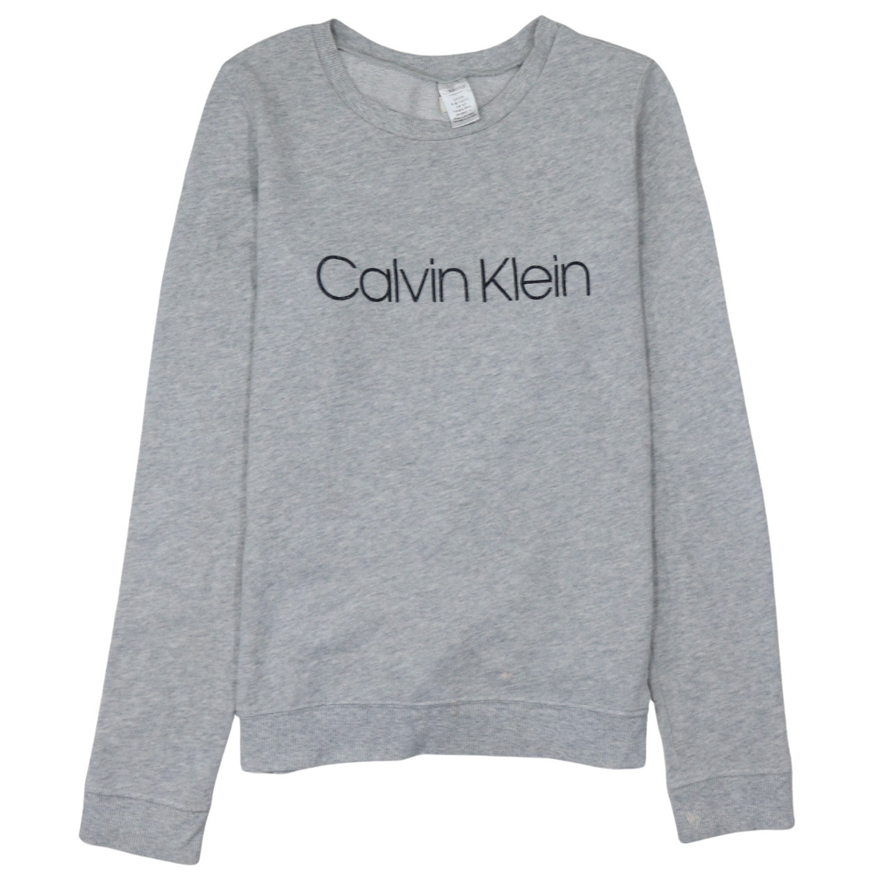 Womens UK Size S Calvin Klein Grey Pullover Sweatshirt