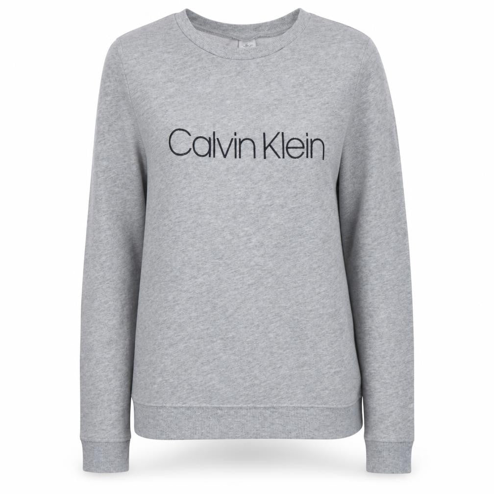 Womens UK Size S Calvin Klein Grey Pullover Sweatshirt