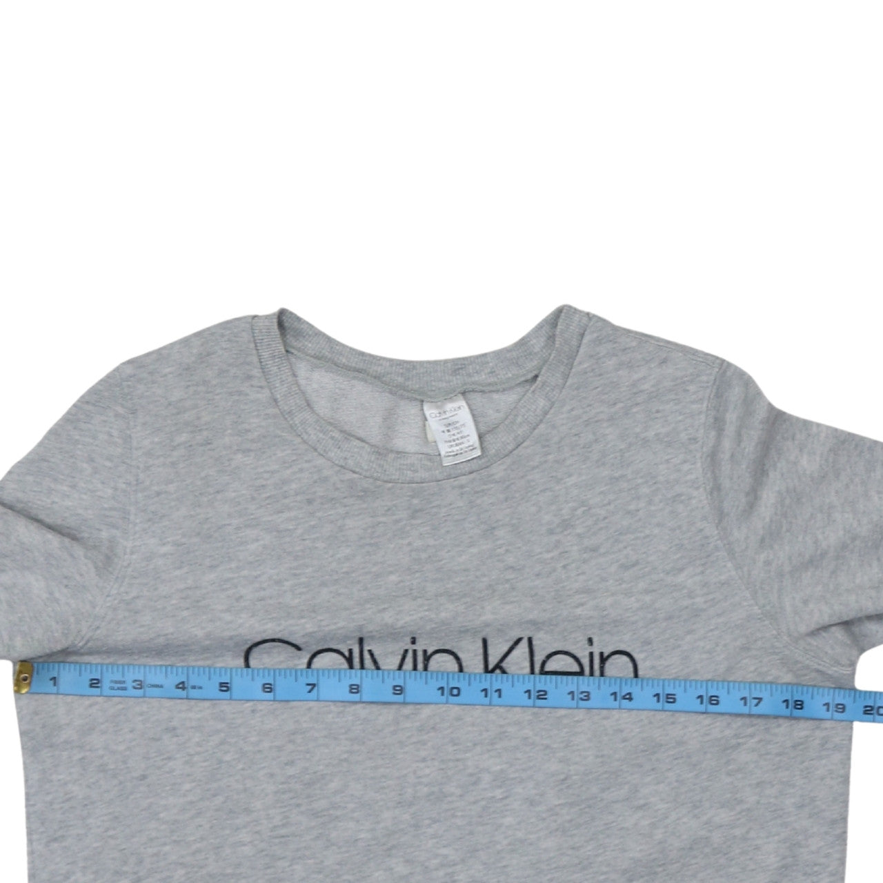 Womens UK Size S Calvin Klein Grey Pullover Sweatshirt