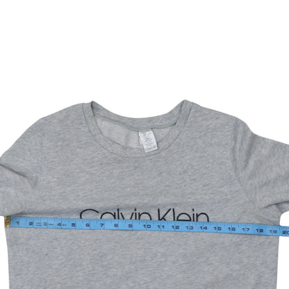 Womens UK Size S Calvin Klein Grey Pullover Sweatshirt