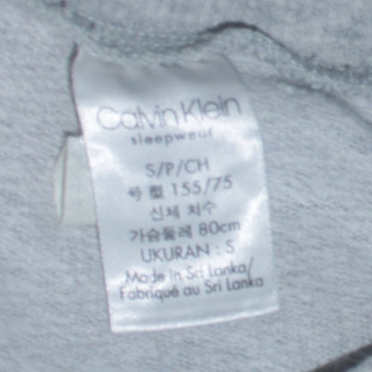 Womens UK Size S Calvin Klein Grey Pullover Sweatshirt