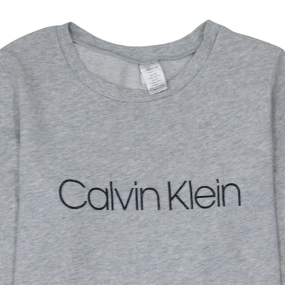 Womens UK Size S Calvin Klein Grey Pullover Sweatshirt
