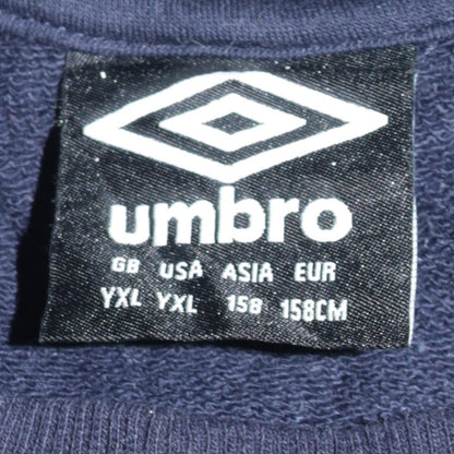 Boys UK Size 158 Umbro Blue Pullover Sweatshirt