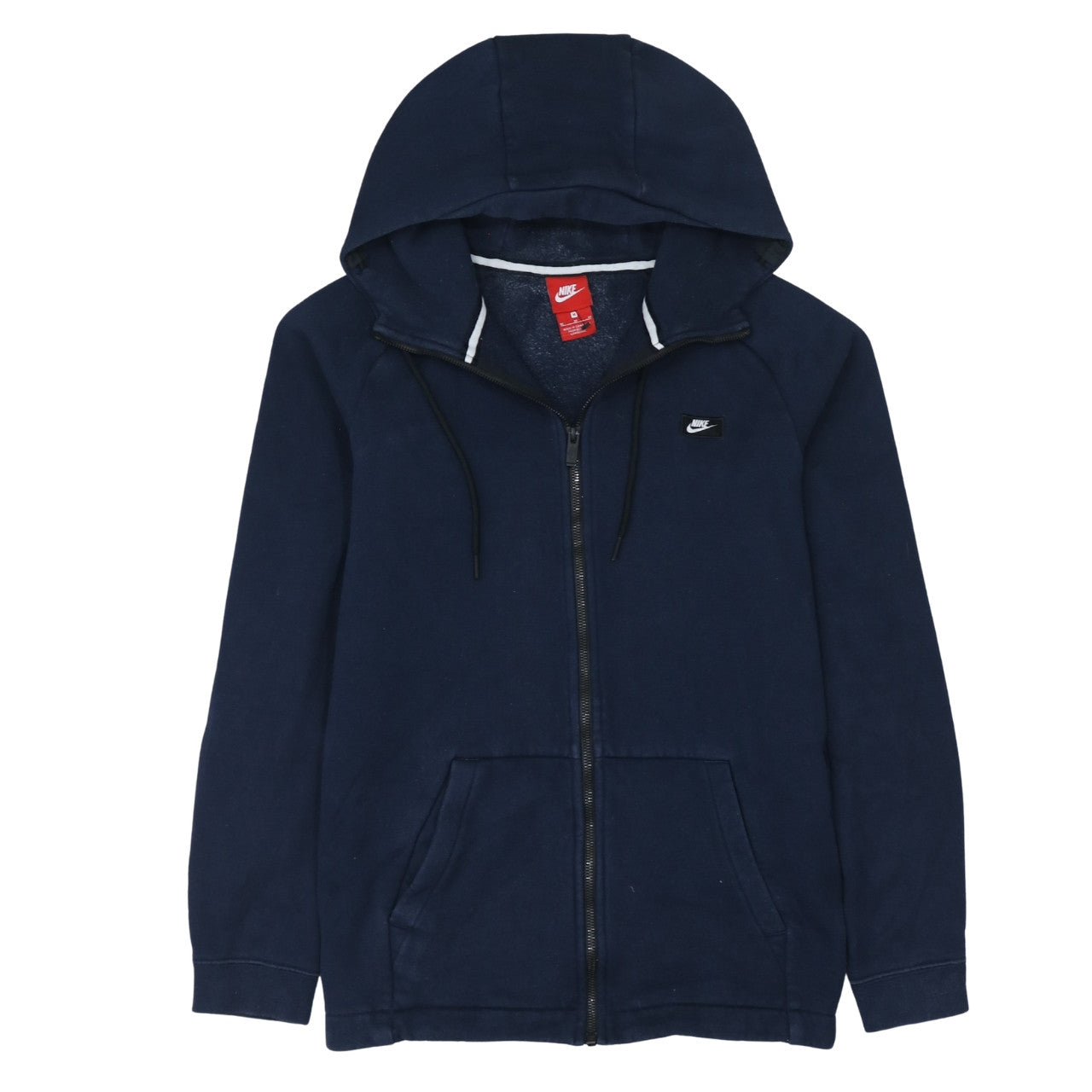 Mens UK Size M Nike Blue Full Zip Hoodie