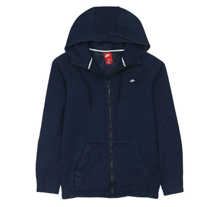 Mens UK Size M Nike Blue Full Zip Hoodie