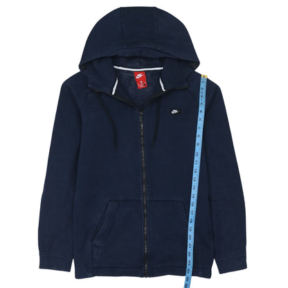 Mens UK Size M Nike Blue Full Zip Hoodie