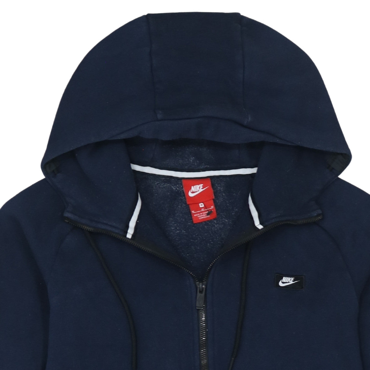 Mens UK Size M Nike Blue Full Zip Hoodie