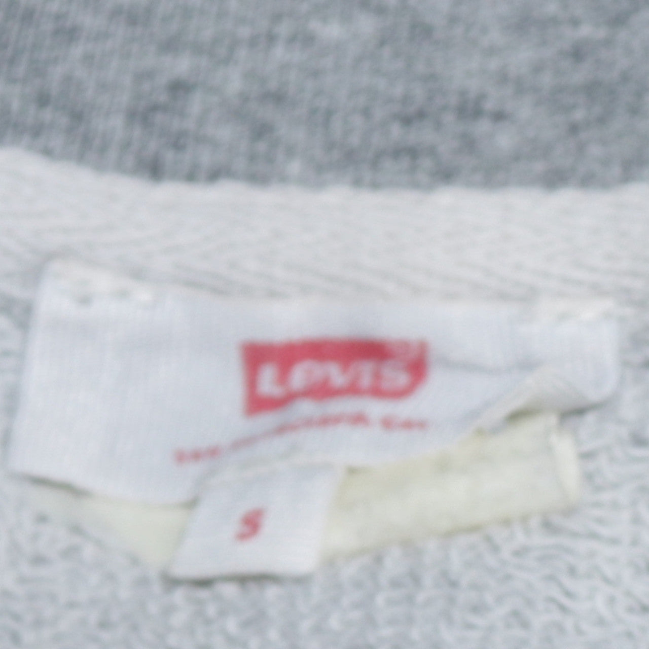 Mens UK Size S Levi's Grey Pullover Sweatshirt