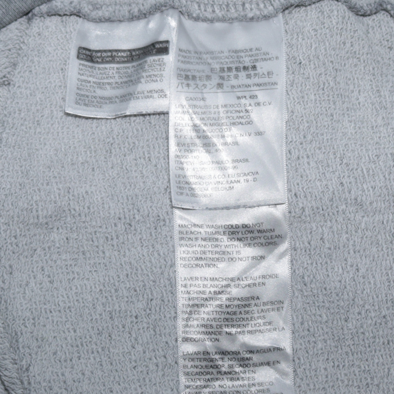 Mens UK Size S Levi's Grey Pullover Sweatshirt