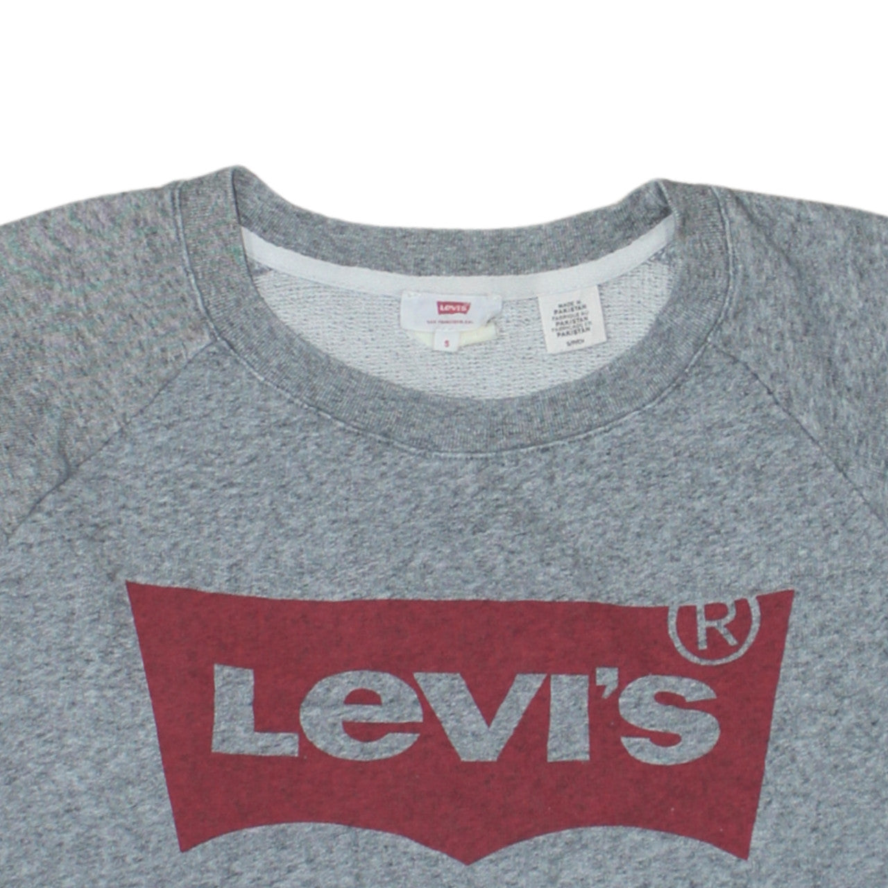Mens UK Size S Levi's Grey Pullover Sweatshirt