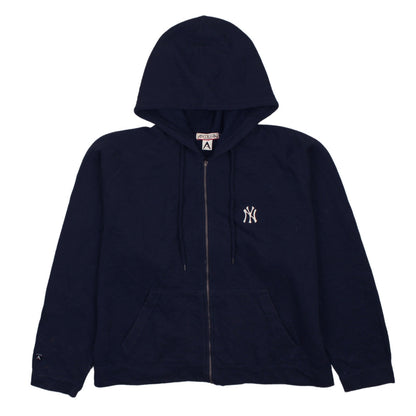 Womens UK Size M Antigua Blue Full Zip Hoodie