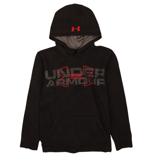Boys UK Size XL Under armour Black Pullover Hoodie