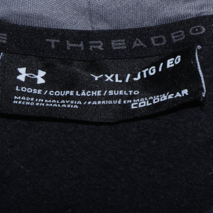 Boys UK Size XL Under armour Black Pullover Hoodie