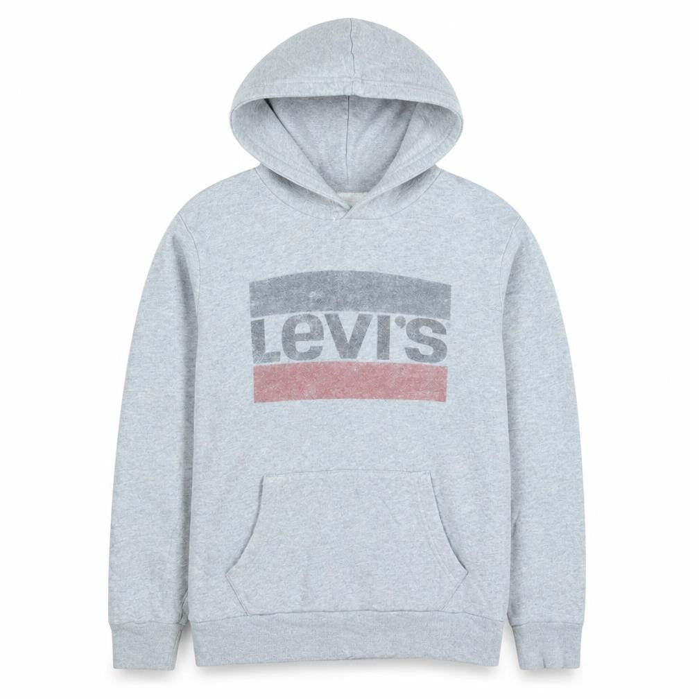 Mens UK Size S Levi's Grey Pullover Hoodie