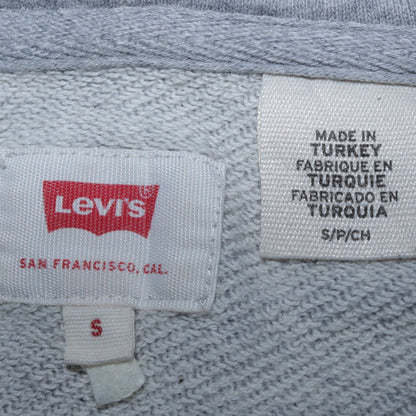 Mens UK Size S Levi's Grey Pullover Hoodie