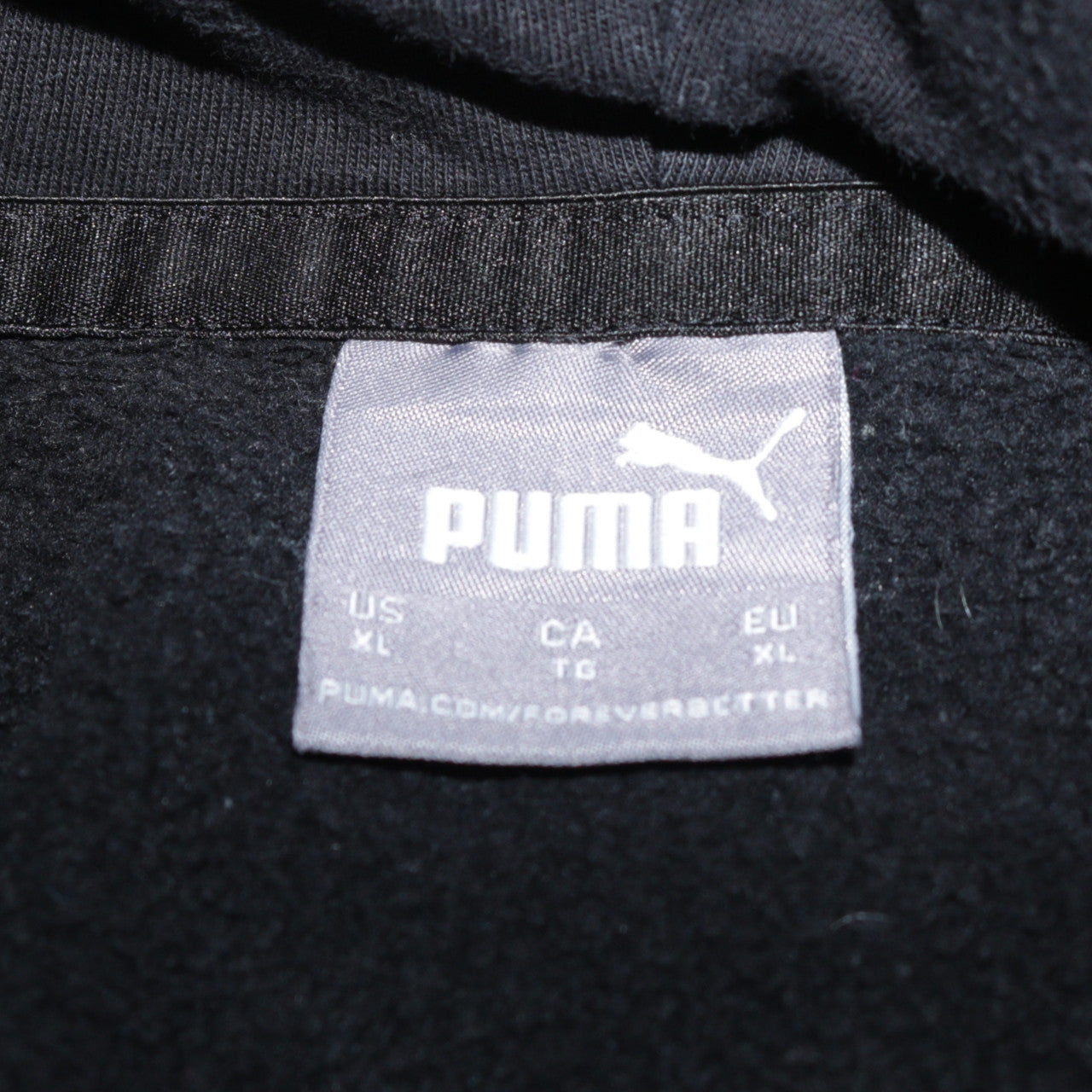 Mens UK Size XL PUMA Black Pullover Hoodie