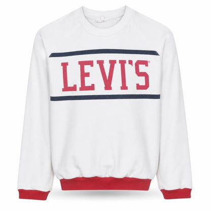 Mens UK Size M Levi's White Pullover Sweatshirt