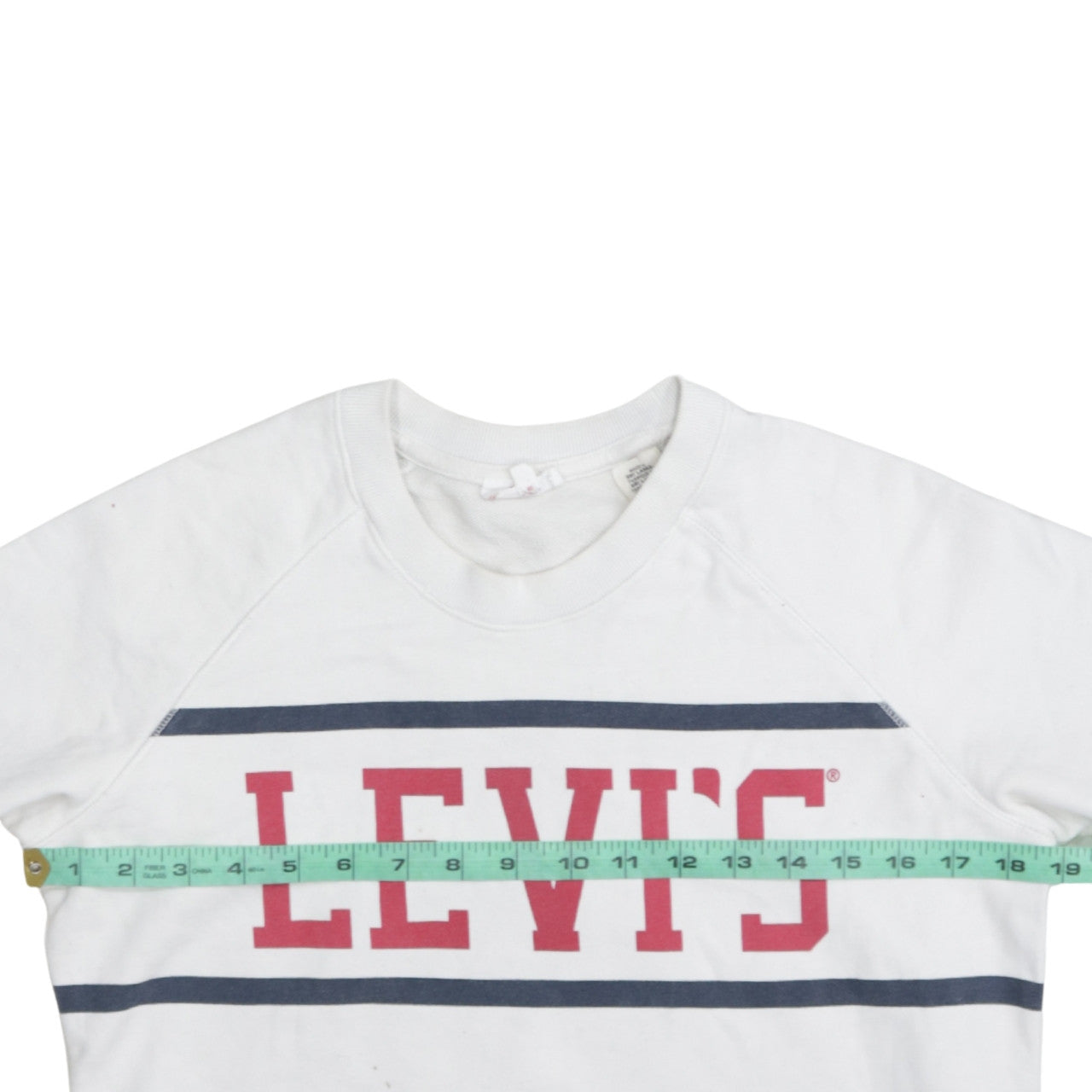 Mens UK Size M Levi's White Pullover Sweatshirt